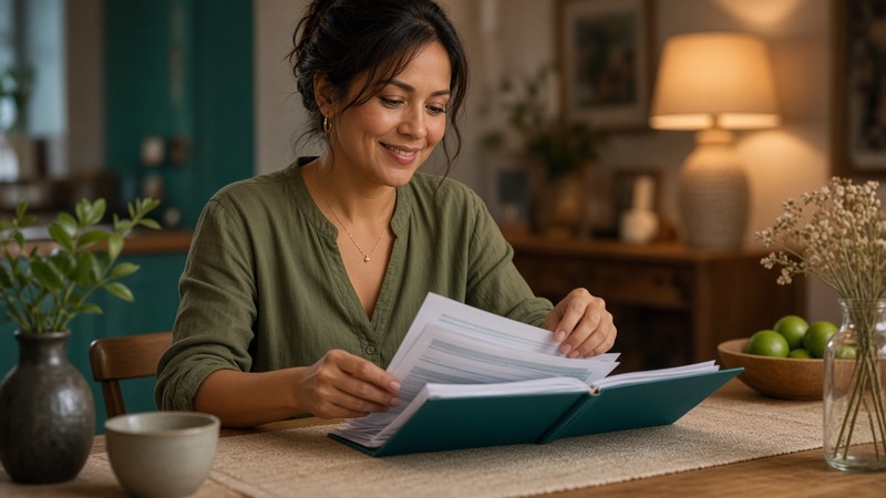 Consumer calculating balance transfer fees versus interest savings