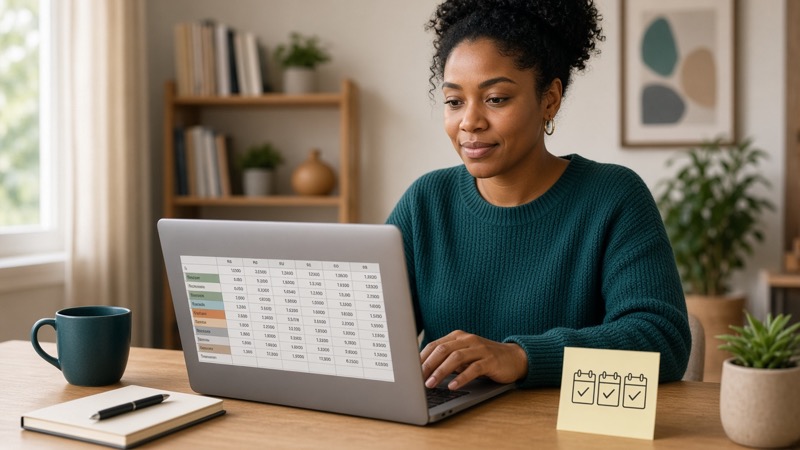 Family budgeting to build an emergency fund in a high-yield savings account