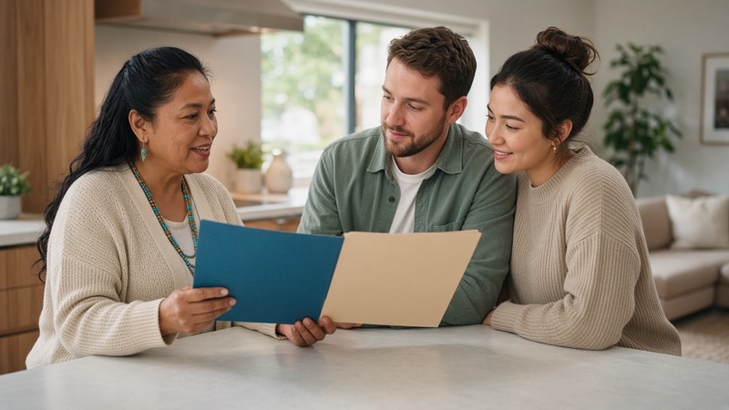 Comparison table concept for FHA versus conventional loan features