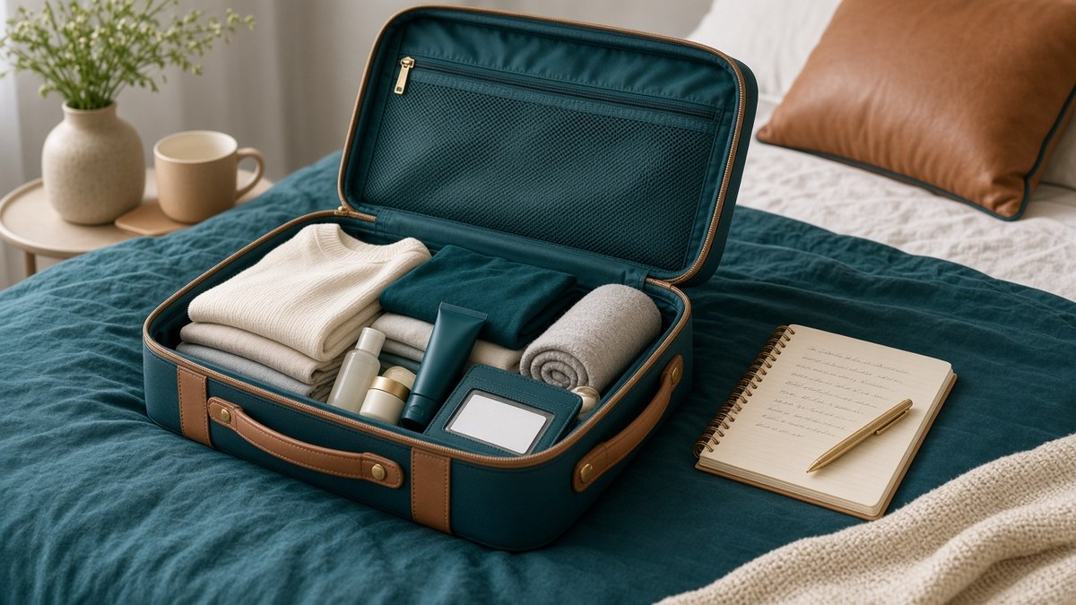 Hospital overnight bag with insurance card and checklist