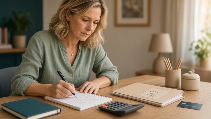 Side-by-side comparison of loan installment payments and credit card revolving balance